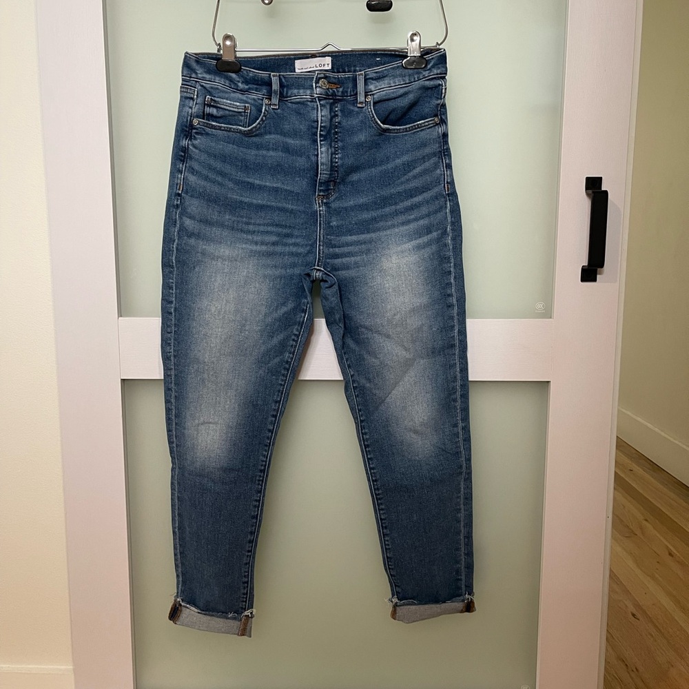 Loft the skinny jeans size 10